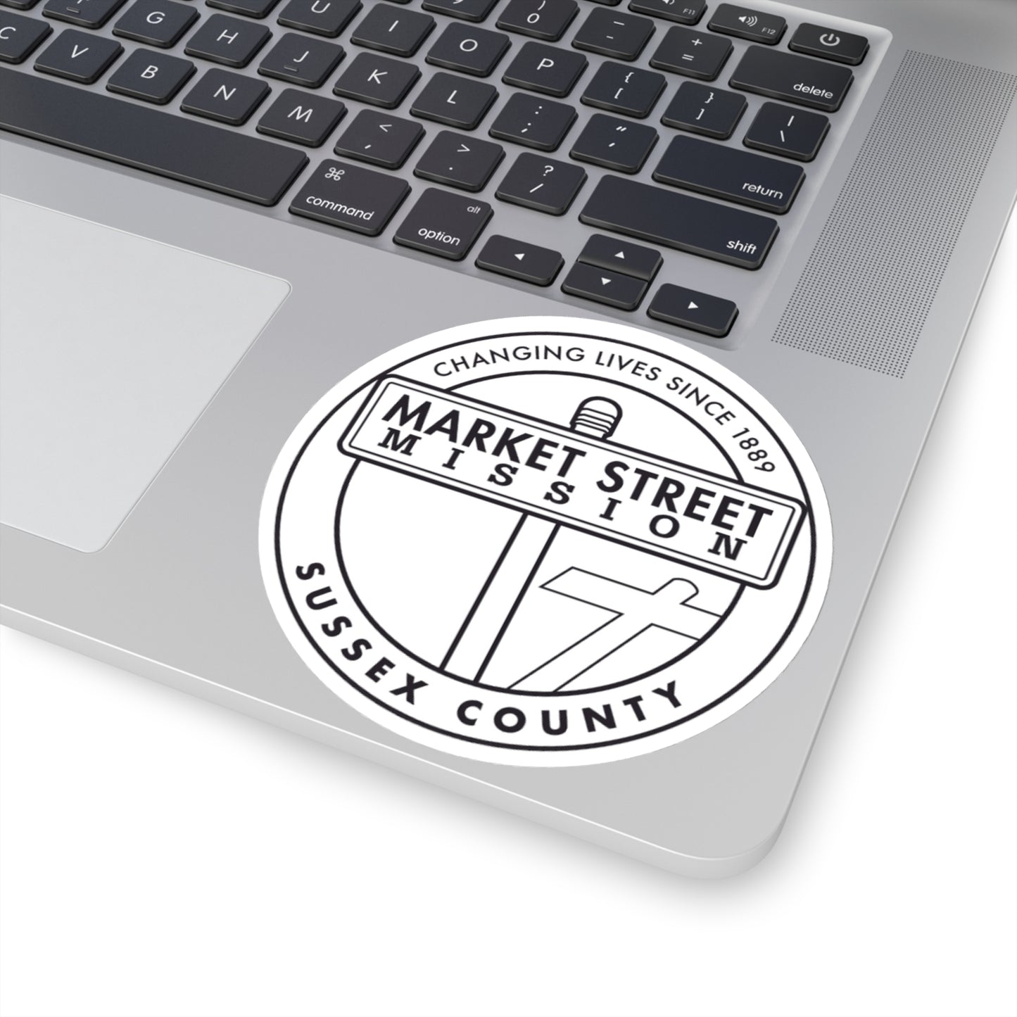 Sussex County Outline Logo Sticker